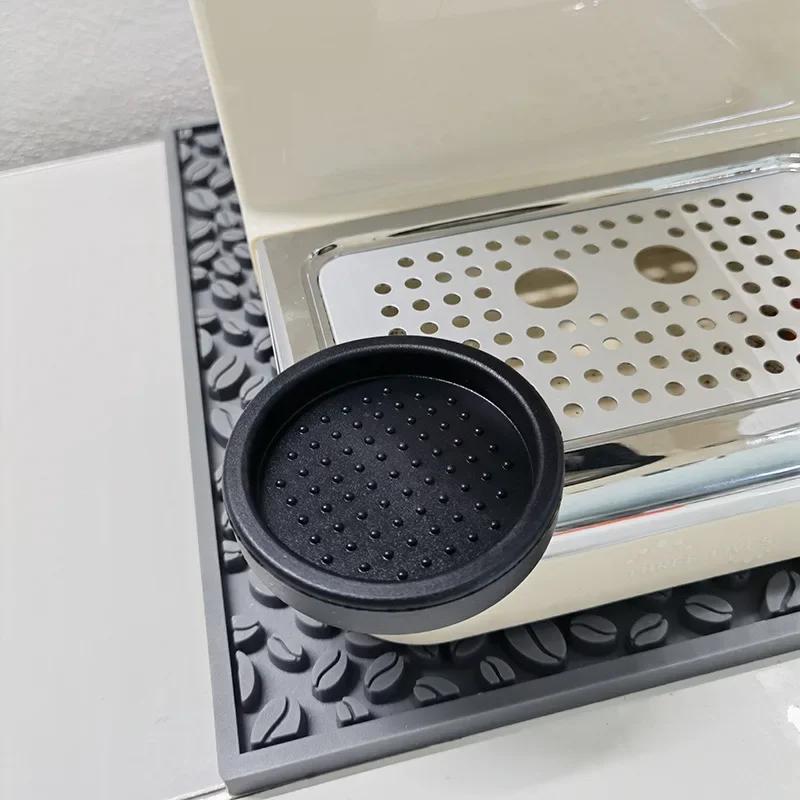 

6cm Diameter High Quality Espresso Coffee tamper mat Silicon corner mat(no coffee tamper)