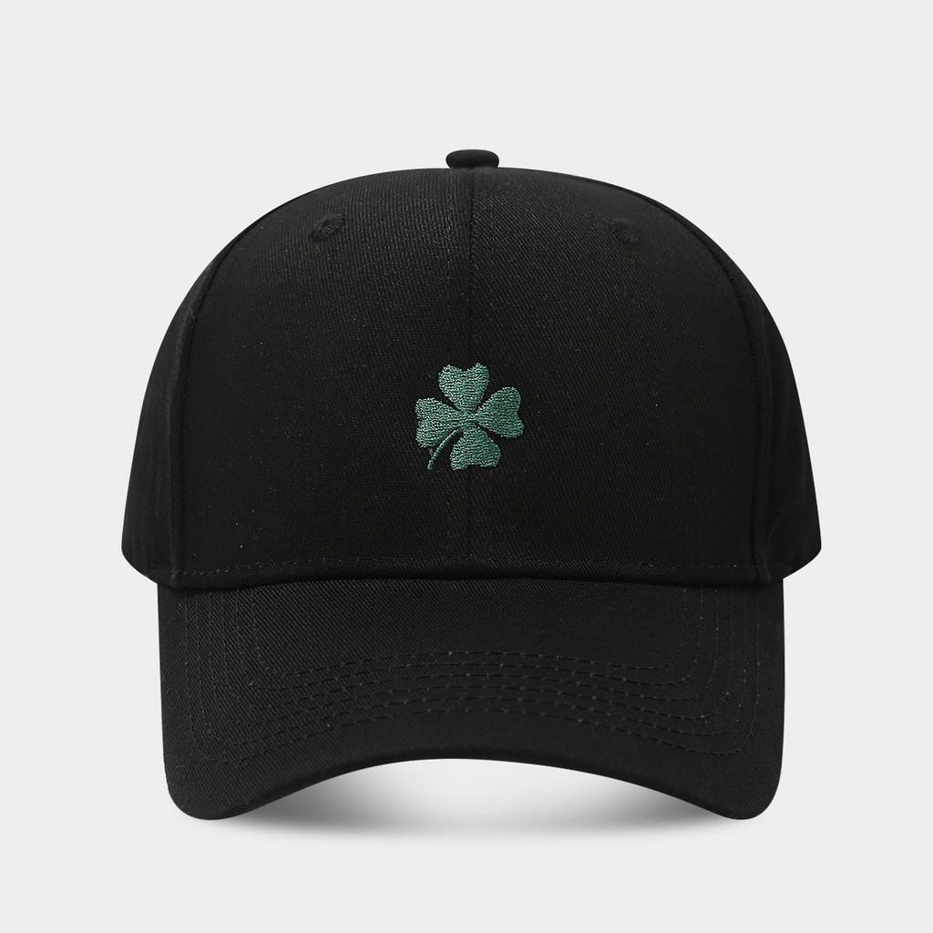

Счастливая четырехлистная клеверная бейсболка с вышитой флорой для весенних активных мероприятий на свежем воздухе Black