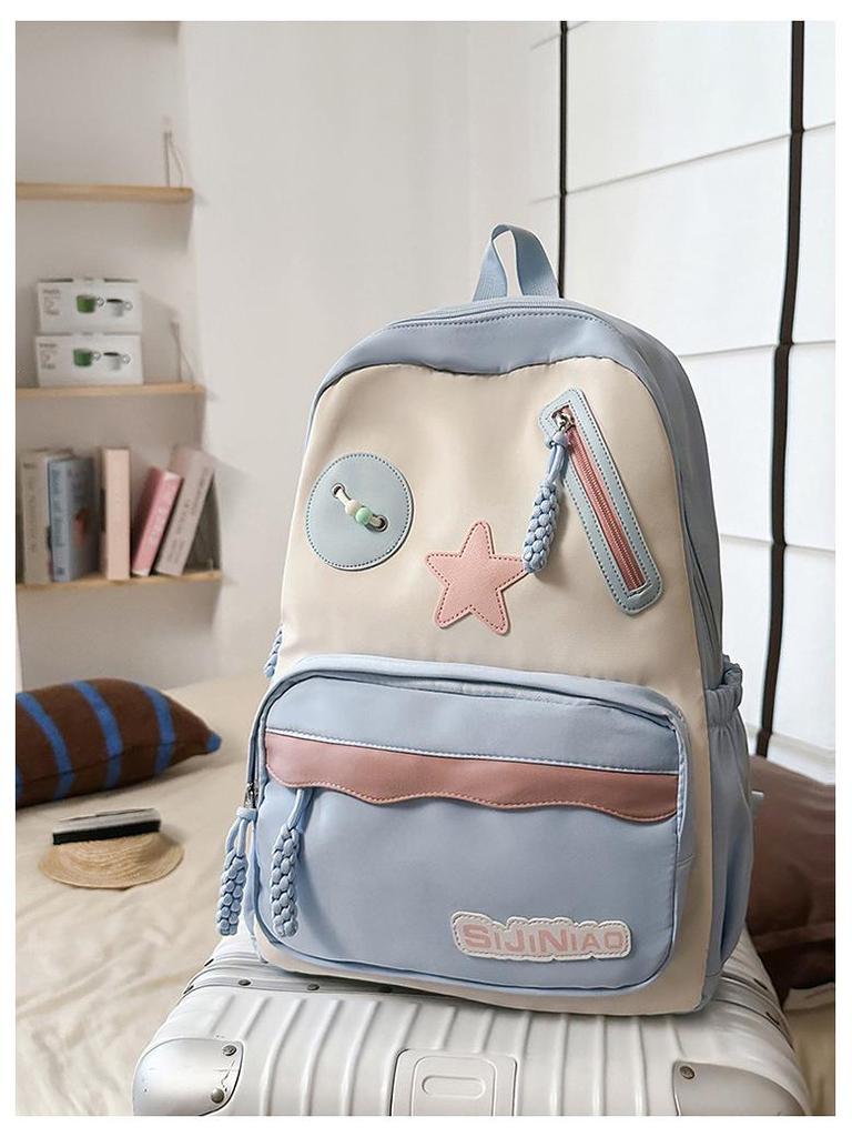 Korean-Style Cartoon Backpack: Lightweight, Waterproof, Large Capacity for Elementary Students