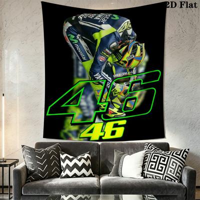 Rossi Edge Wall Tapestry Aesthetic Wall Hanging Printed Fabric Blanket Decorative Tapestries for Bedroom Living Room Home Decor