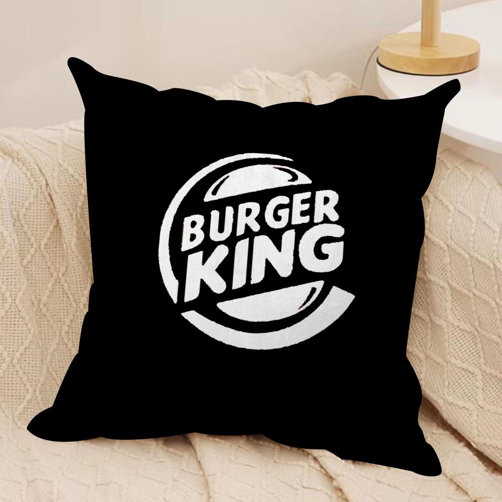 

Brand HHun BBurger KingSS Cushion Cover Short plush Doublesided Print Square Throw Pillow Covers Sofa Home Cushion Decor 30x30cm