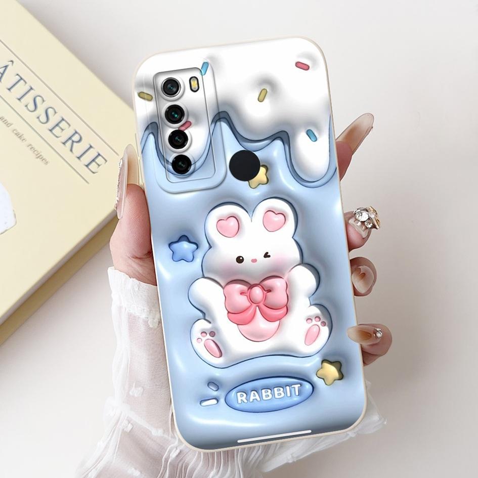 For Xiaomi Redmi Note 8 Case Luxury Flower Cactus Soft Silicone Camera Protection Cover For Redmi Note 8T Coque Note8 Phone Case