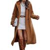 Dames Herfst & Winter Lange Mouwen Pluche Capuchonjas