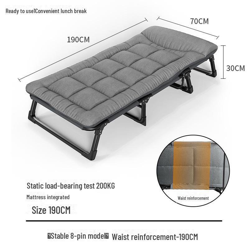 Folding Multifunctional Recliner Bed: Perfect for Home, Office, Outdoor Naps, and Camping.