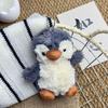 Adorable Penguin Plush Toy Pendant - Cute Red Peanut Design