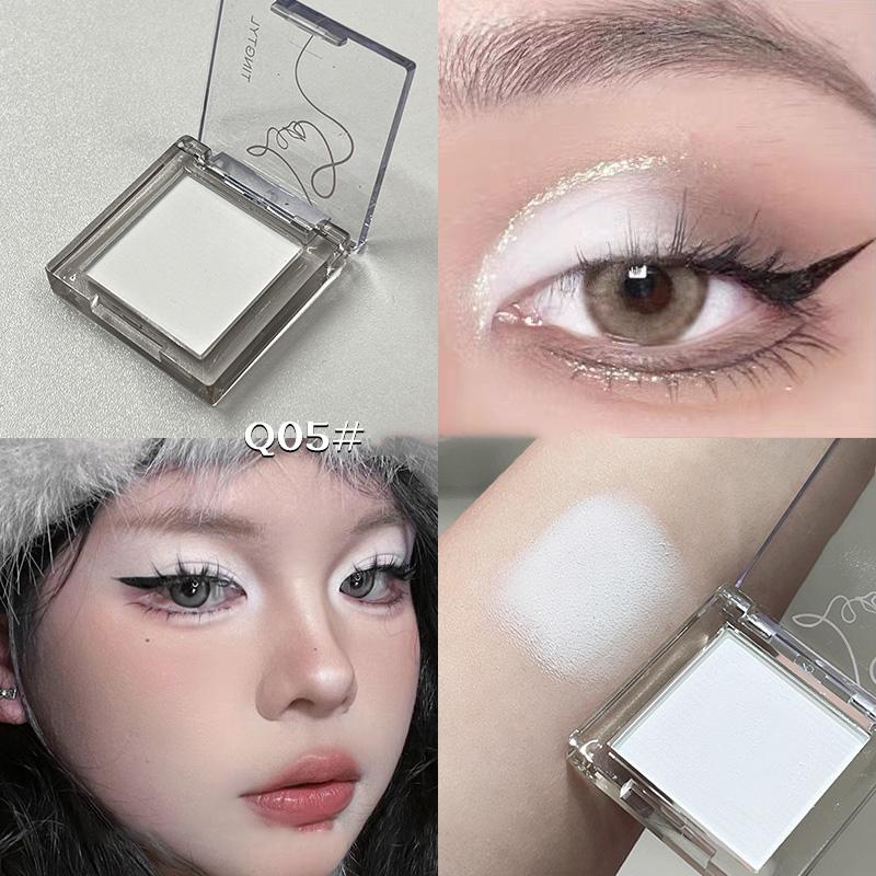 Monochrome Eyeshdaow Palette Matte Glitter Green Blue Eyeshadow Pigments Waterproof Mashed Potato Matte Purple Eye Shadow Makeup