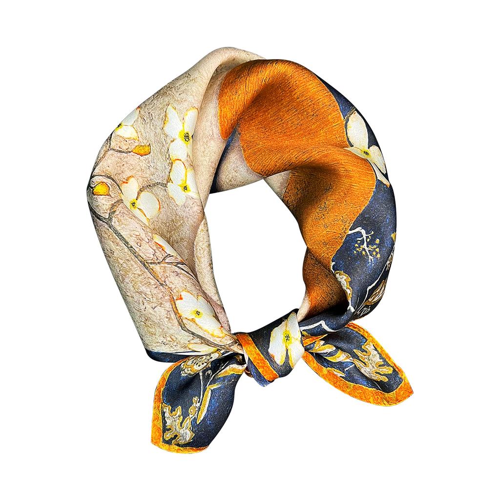 100% Natural Real Silk Scarf Kerchief Foulard Female Bandana Scarves For Women Hijab Tie Shawl Wraps Square Popular Headkerchief