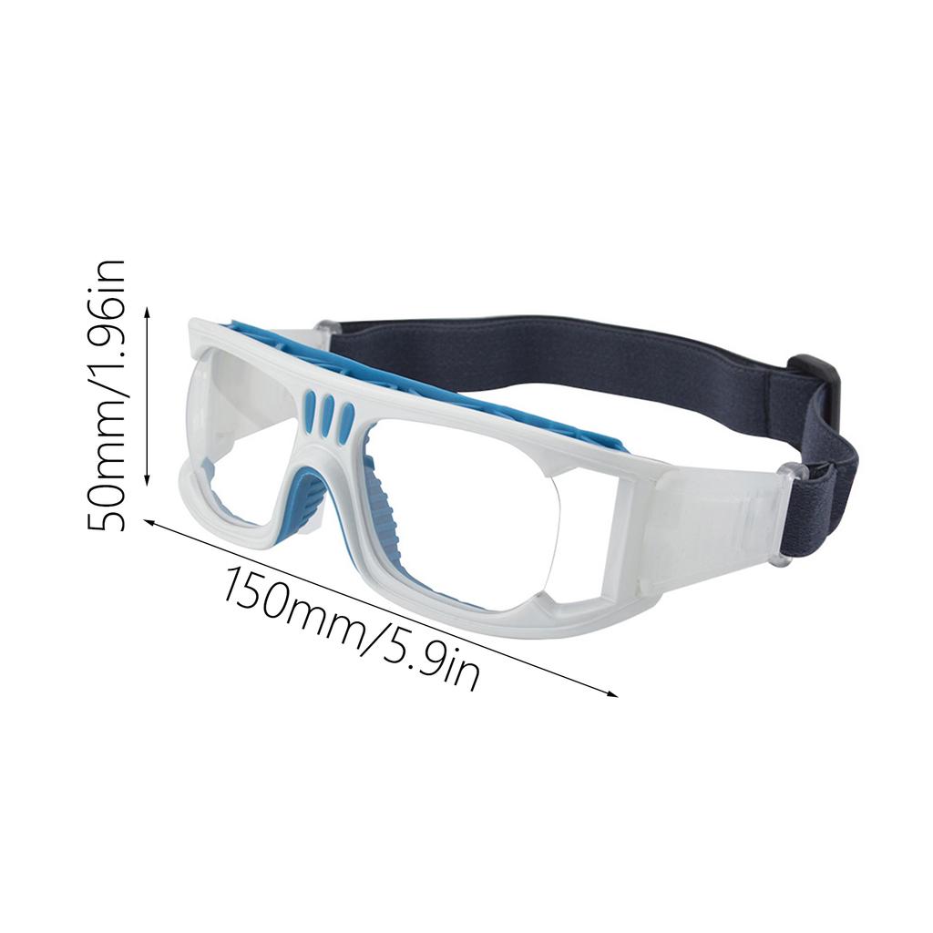 Sports Goggles Adult Protective Safety Goggles Basketball Glasses for Men with Adjustable Head Strap & Replaceable Lens