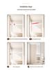 No-Punch Windproof Folding Curtain for Bathroom or Bedroom