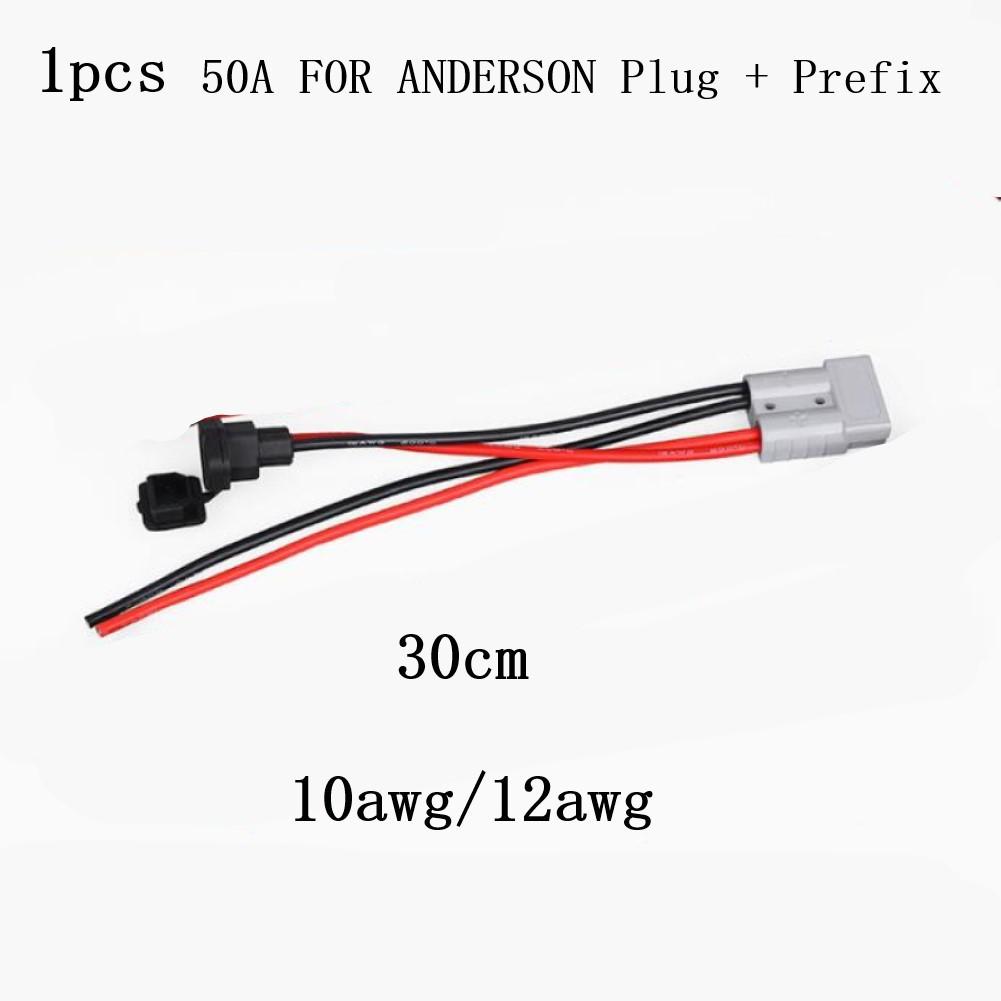 

1 шт. 50А Разъем для аккумуляторной батареи вилочного погрузчика с кабелем и вилкой с символом 12awg