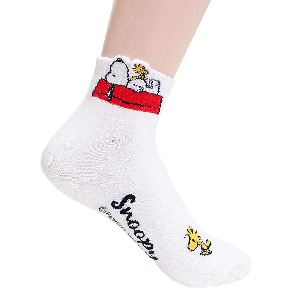 Peanuts Cartoon Movie Series Original Socks [EVEI] Women's (snoopy21_5pairs)