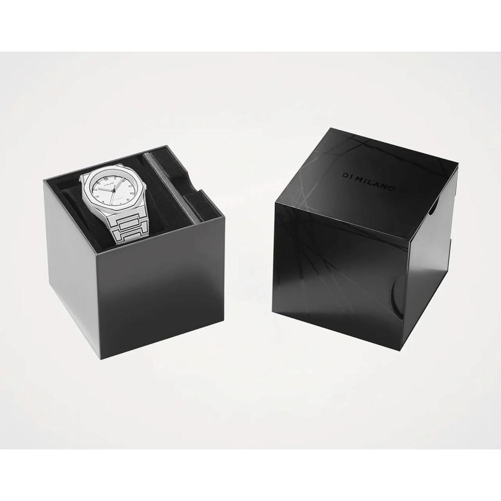 D1 Milano Men S Polycarbonate White Sketch Watch 40.5mm Pcbj34