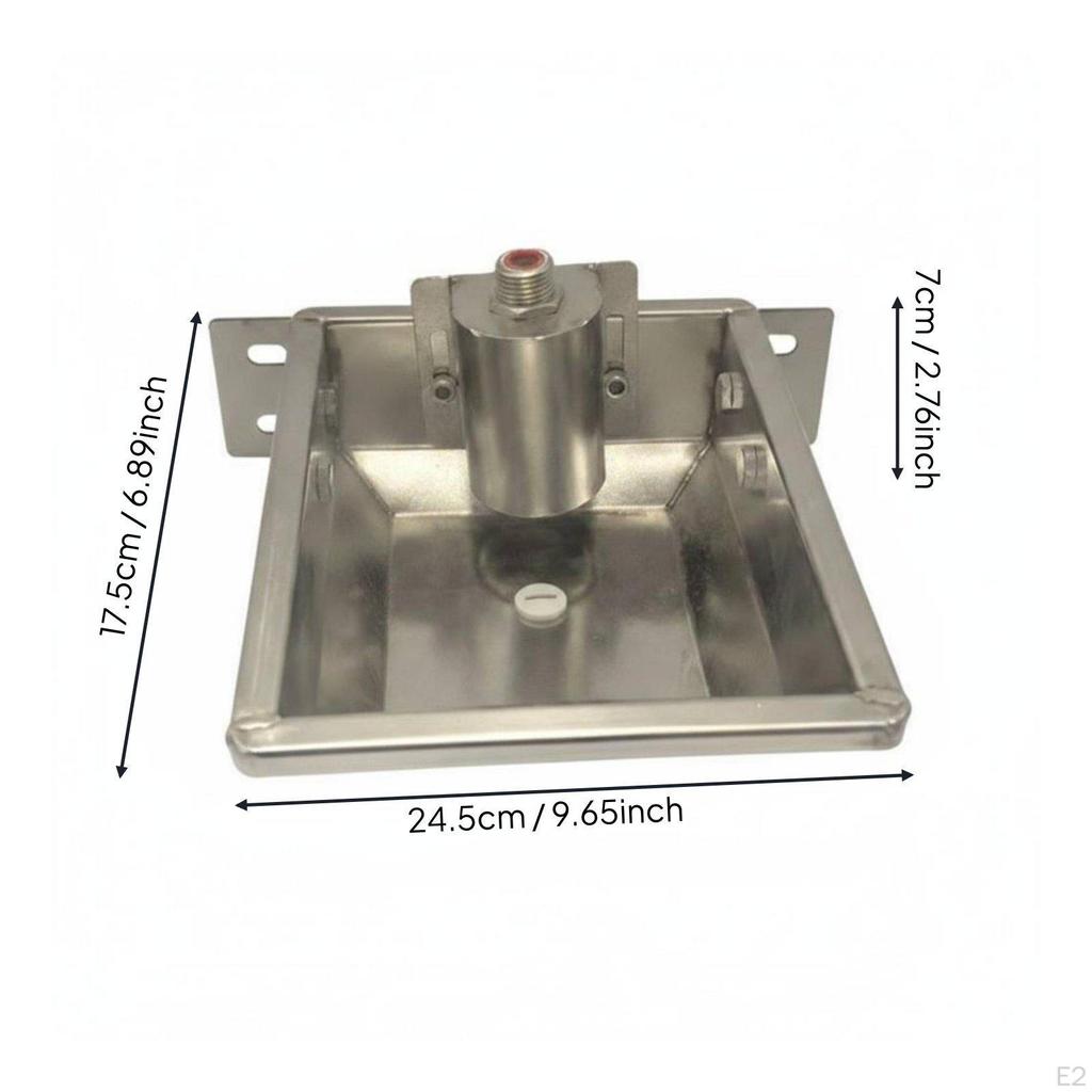 Floating Valve Waterer Heavy Duty Automatic Livestock Water Bowl Easy to Clean Stainless Metal
