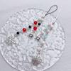 Handmade Beaded Phone Chain Halloween Spiderweb Cellphone Charm Colorful Keyring Pendant Keychain Jewelry Accessory