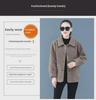Lambskin Ladies Granular Fleece Cardigan Coat - Autumn/Winter Short Style for Middle-Aged Women