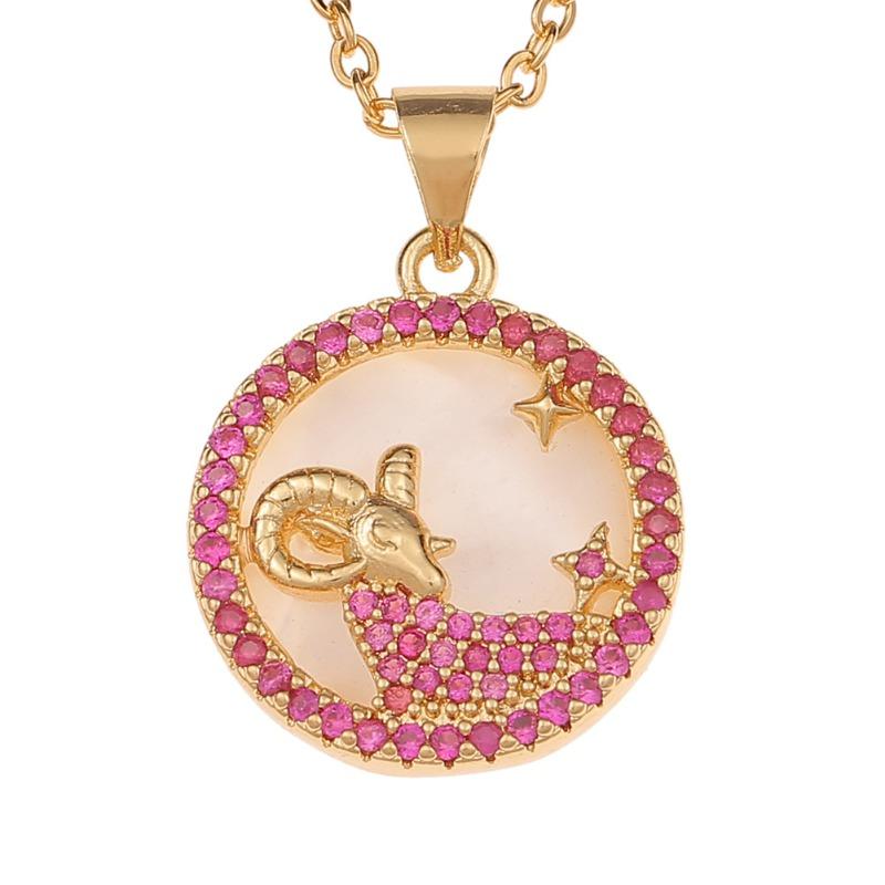 12 constellation fritillary jewelry pendant niche style creative twelve constellation necklace