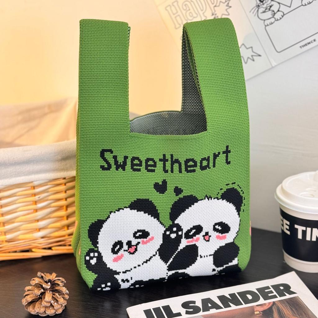 Geantă Tricotată cu Tematică Festivalul Bărcii Dragonului Geantă Cadou pentru Întâlnirea Companiei Geantă de Mână Cadou de Nuntă Geantă Zongzi Geantă Fericită pentru Bomboane