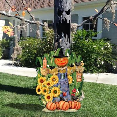 Hello Fall Autumn Harvest Garden Sign Courtyard Door Decorative Art Autumn Garden Decorative Sign