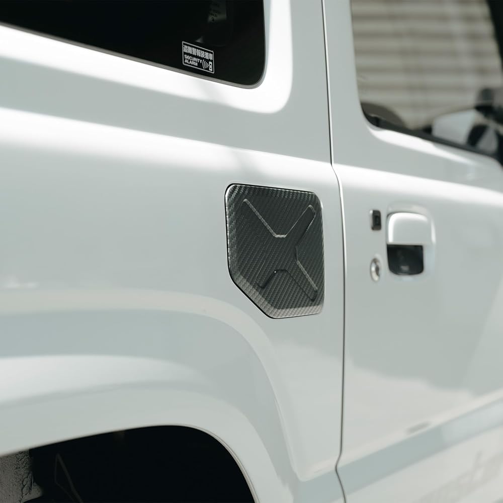 Monster Sport Tough Fuel Lid Cover Carbon Pattern for Jimny JB64W/Jimny Sierra JB74W