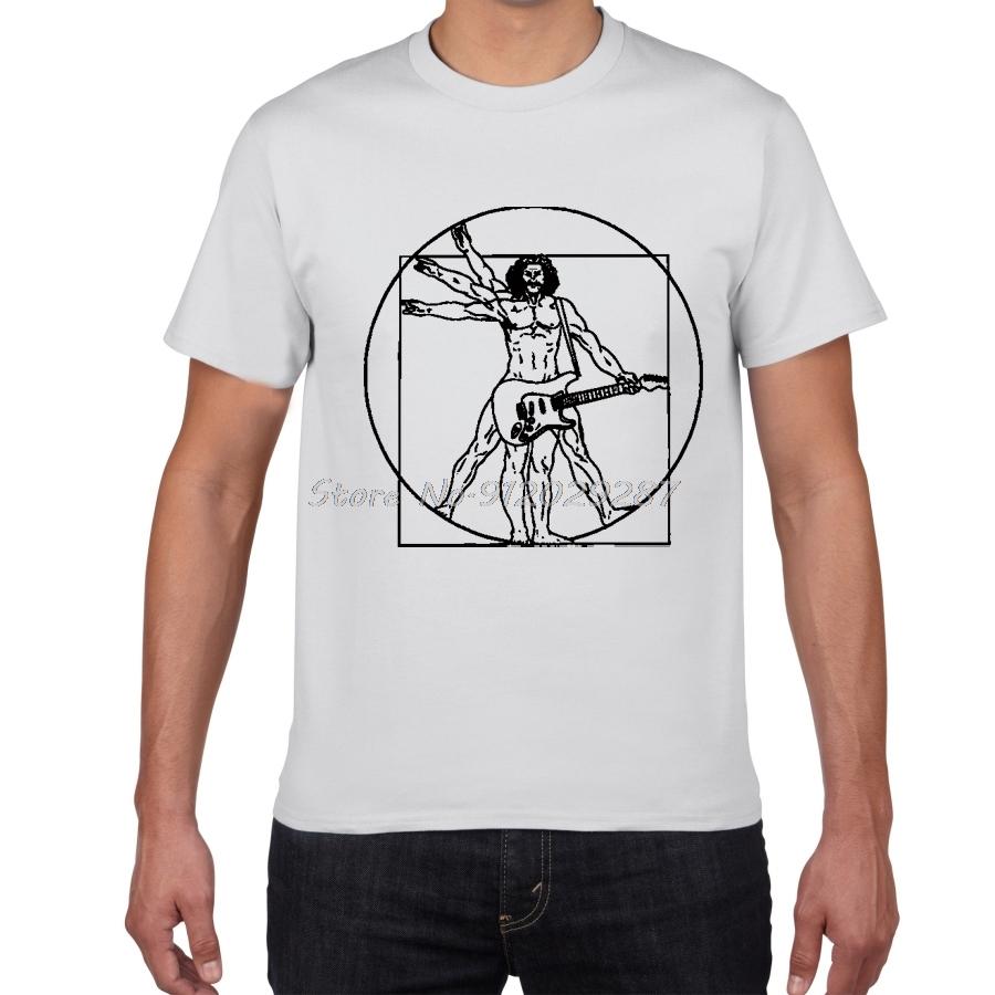 Da Vinci Κιθάρα Αστείο T-Shirt Ανδρικό Άνθρωπος του Βιτρούβιου Rock Band Vintage Γραφικό Μουσική Πρωτοτυπία Streetwear T Shirt