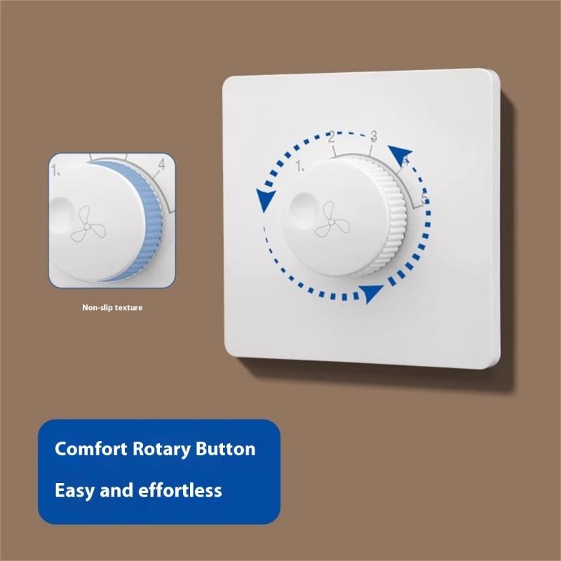 Practical Wall Mounted Fan Speed Controllers Switches Adjustable Accessory With Ceiling Fan 120W 300W 500W 220V 10A