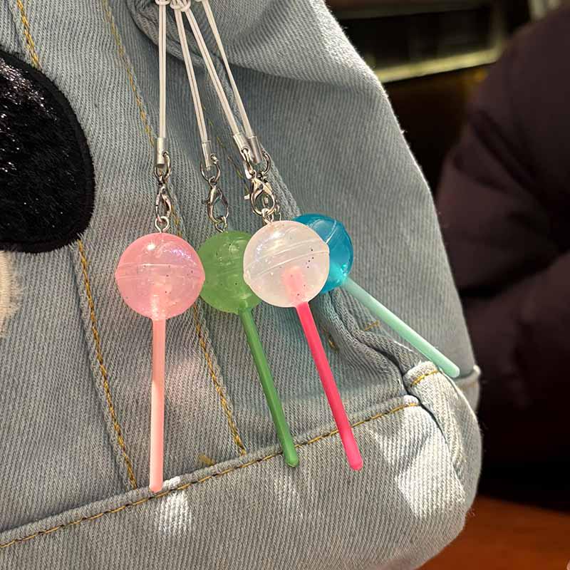 Kreativer Persönlichkeits-Leucht-Lutscher-Anhänger: Süßer Handy-Anhänger & Rucksack-Accessoire, Perfektes Geschenk für Klassenkameraden & Beste Freunde