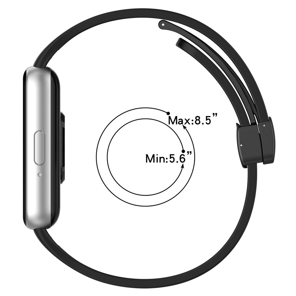 Correa de Silicona Para Samsung Galaxy Fit 3 Deportiva Hueca Transpirable Banda Hebilla Magnética Pulsera Para Samsung Galaxy Fit 3 Pulsera