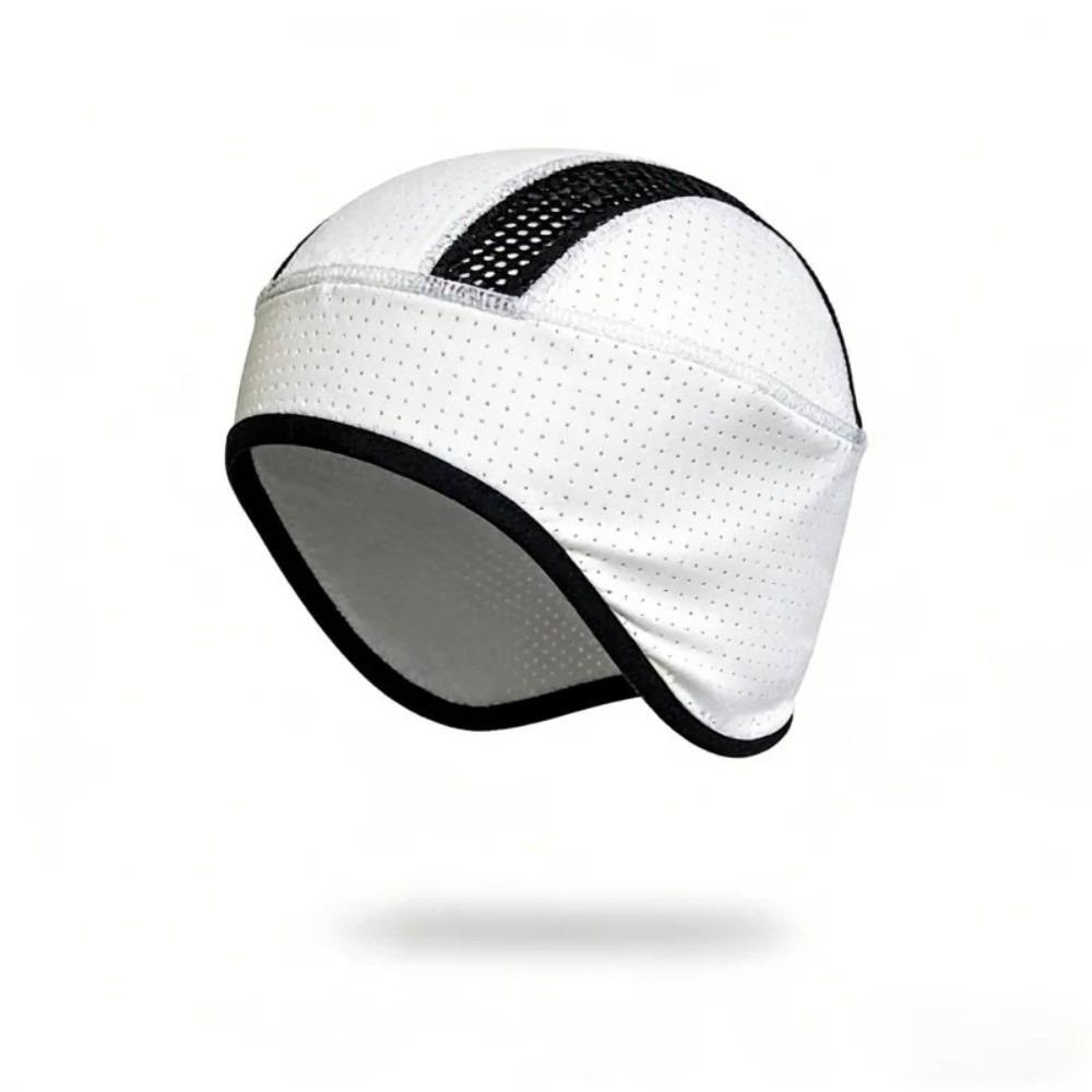 Quick Dry Motorcycle Helmet Inner Cap Breathable Under Helmet Beanie Cycling Cap for Cycling белый