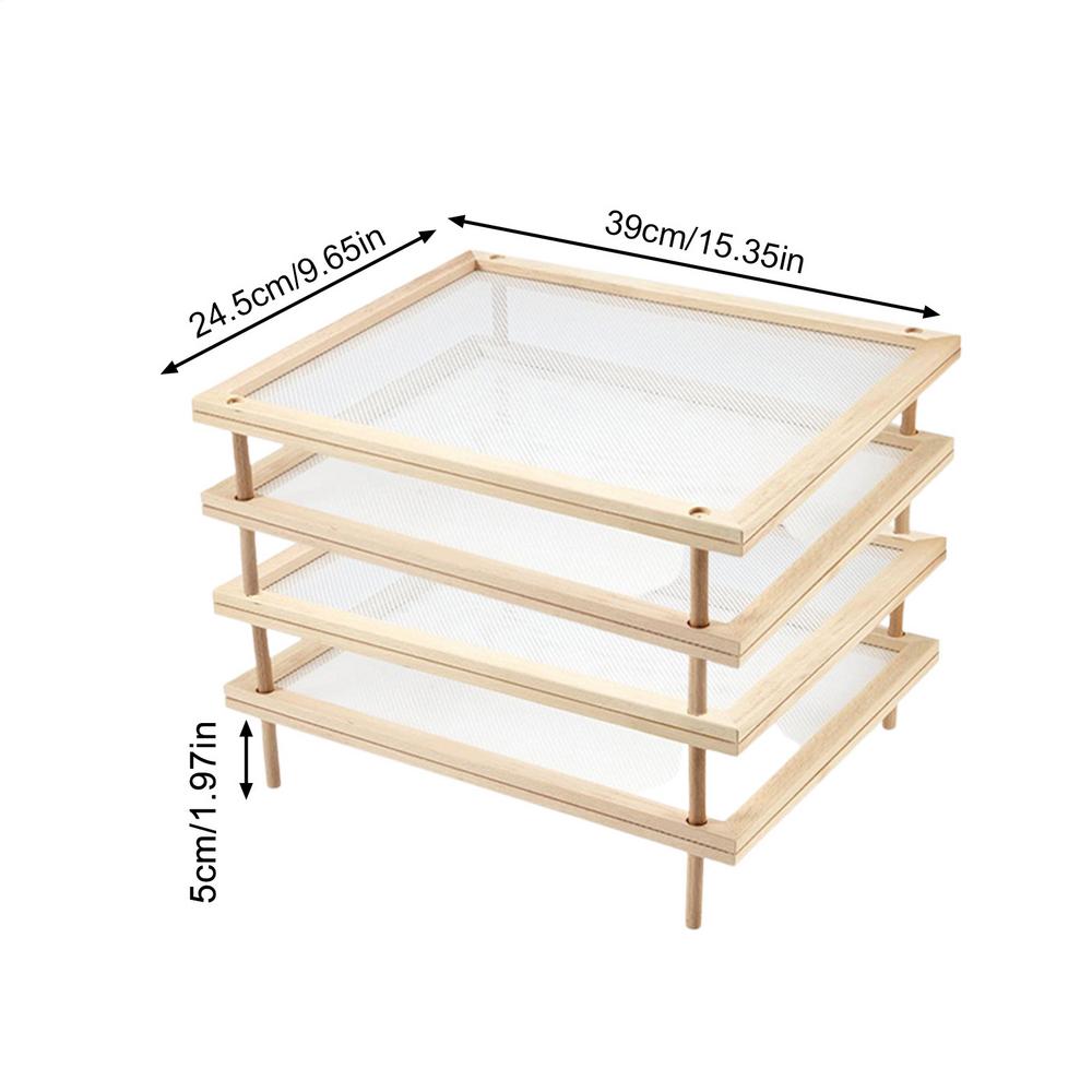 Wooden Food Dryer Stackable Detachable Pasta
