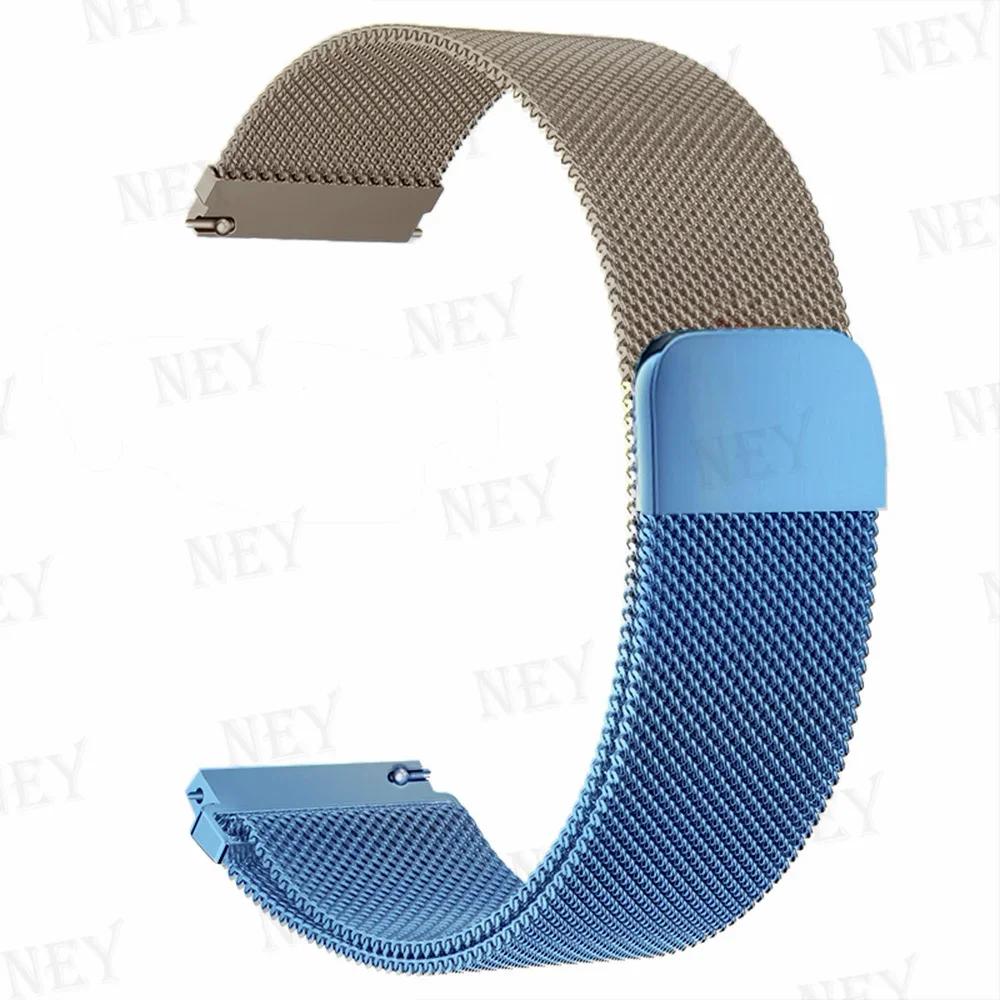 20mm/22mm Milanese Loop For Amazfit GTS/4/2e/3/2/GTS2 Mini/GTR 47mm/GTR2/3/4/Pro stratos Metal Bracelet Amazfit bip 3 pro strap