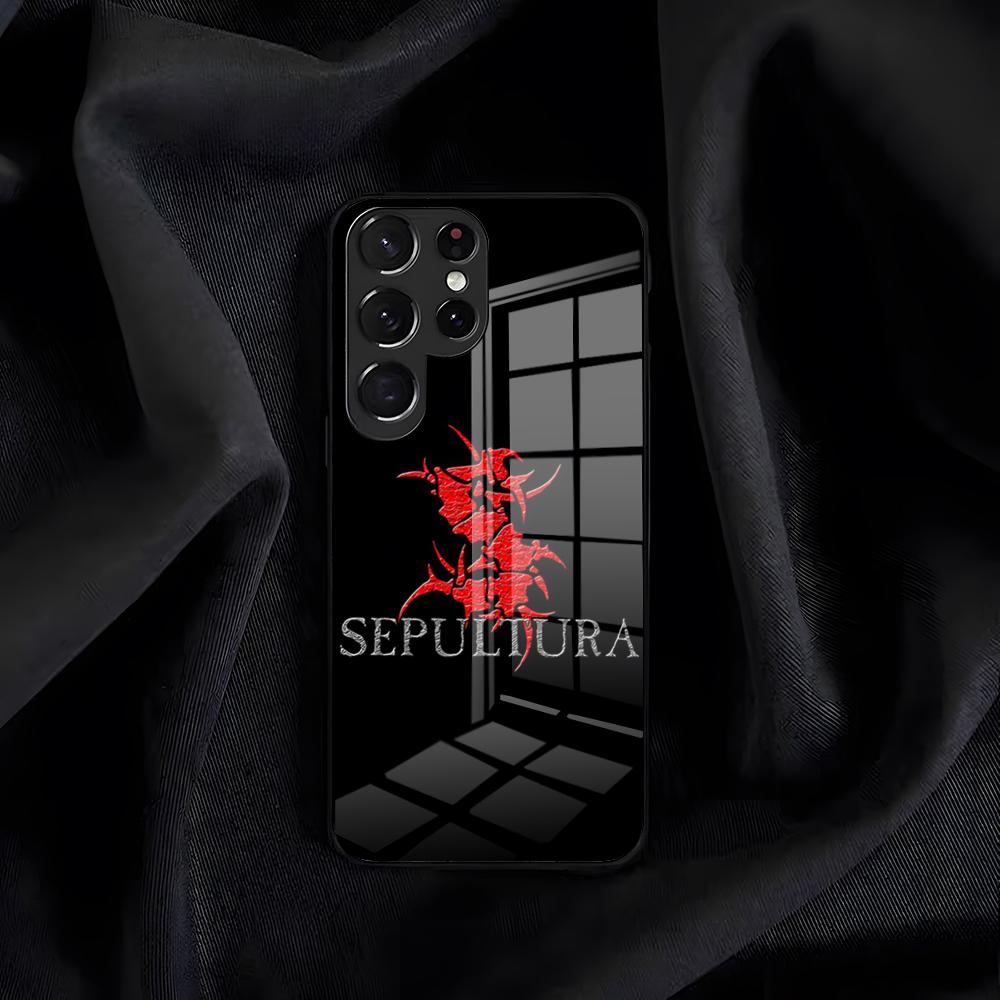 Sepultura Band Phone Case For Samsung S26 S25 Edge S24 S23 S22 S21 S20 Ultra Plus FE Glass Cover