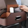 Car Seat Back Organizer With Cup Holder,Tissue Box, And Cell Phone Holders Car Headrest Rear Seat Multifunctional Storage Box