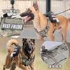 Imbracatura a pettorina per cani Heavy-Duty con sistema Molle per cani di taglia grande, per passeggiate all'aperto, controllo
