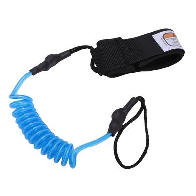 Surfboard Leash 4ft 5.5mm TPU Nylon 2 Headed Surfing Strap for Shortboards Longboards Skimboards Blue