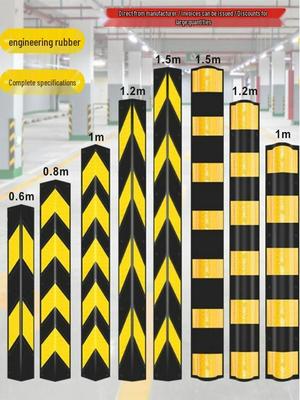 Reflektierender Gummi-Eckenschutz aus PVC für Parkplatz- und Treppensicherheit