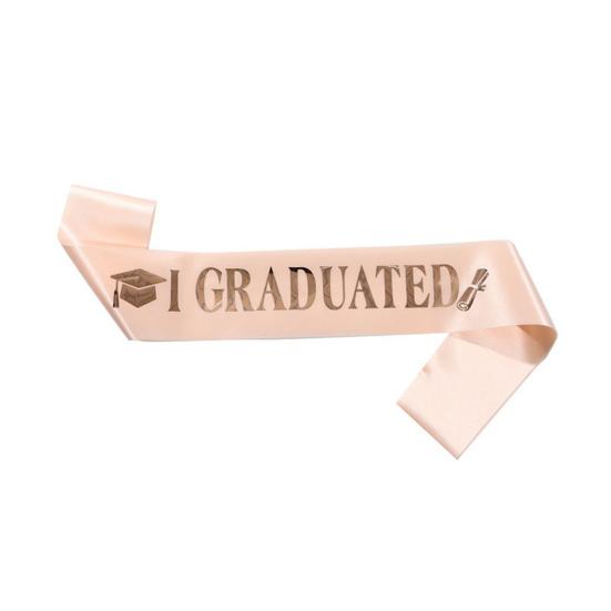 Graduation Sash Class of 2026 Grad Honor Sash I Graduated Satin Sash for Congrats Graduates Party Supplies