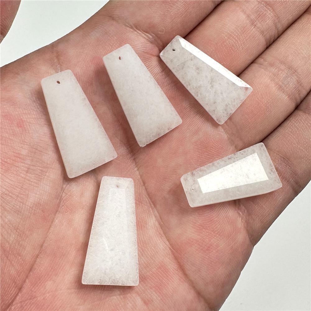 Trapezoid Natural Stone Pendants Labradorite Tiger Eye Amethysts Lapis Gems Beads Pendant For Finding Making Necklaces Earrings