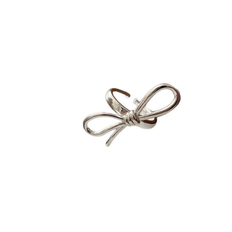 Minimalist Handmade Simple Big Bow Open Rings For Women Fashion New Jewelry Gift Party Daily Wholesale Anillos