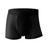 Ice Silk Seamless Men's Boxer Briefs: Thin, Comfortable, Breathable Mesh for Summer