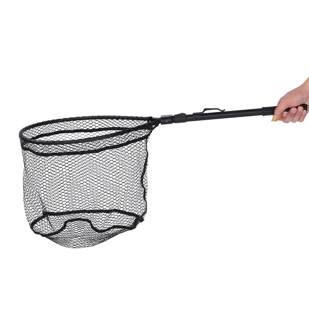 Folding Fly Fishing Dip Net, Aluminum Alloy Fishing Hand Dip Net, Fast Folding, Portable