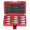 12PCS Drive Socket Set Steel High Hardness Wear Resistant 1 2in Drive Master Impact Socket Set for Auto Repair