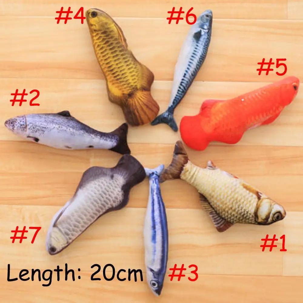 Playing Kitten Mint Stuffed  Pet Cat Toys Artificial Fish Catnip
