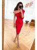2023 New Style One-Shoulder Slit Dress - Casual Zipper Dress for Women