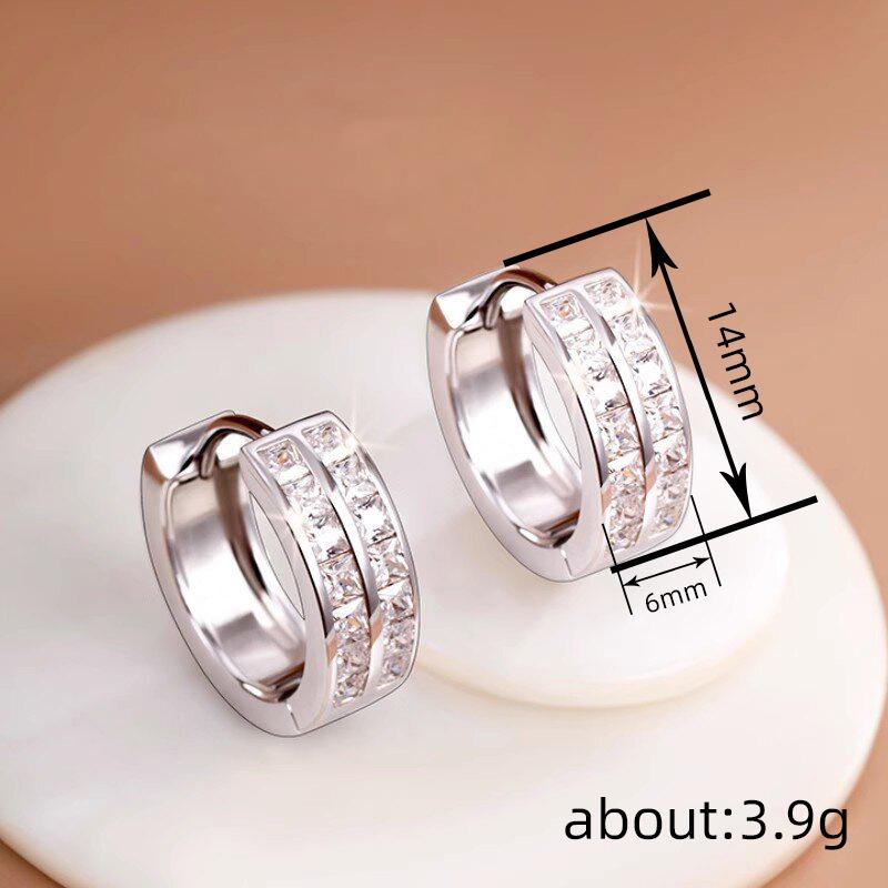 European and American New Earrings for Women, Simple Geometric Design Jewelry, Daily Matching Light Luxury and Elegance