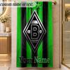 StrandtuchBorussia Mönchengladbach Benutzerdefinierter Text Personalisierbares Weiches Handtuch für Strand Pool Innenbereich Heimdekoration Geschenk