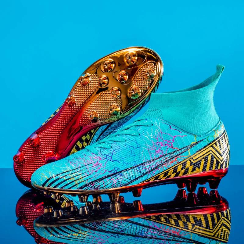 

New Men Soccer Shoes Breathable Professional Unisex Non-slip Football Boots Sports New Cleats Drop Shipping Ultralight 46