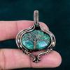 Ruby Fuchsite Pendant Handmade Designer Jewelry Copper Wire Wrapped Jewelry Natural Gemstone Pendant Tree of Life Jewelry Anniversary Gift
