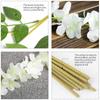 12pcs Fake Wisteria Artificial Flowers Garland for Arch Wall Wedding Decor Ivy Rattan Fake Flower Wreath Home Garden Decoration