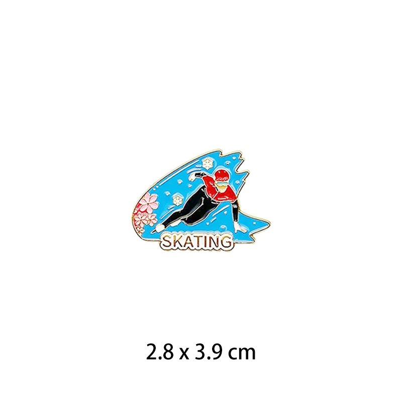 1Pc Cartoon Basketball Football Badminton Metal Badge Student Backpack Hat Denim Coat DIY Deco Lapel Pins Boy Couple Brooch