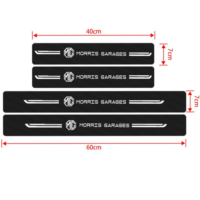 Car Door Sill Protector Stickers Rear Trunk Bumper Guard Decals for MG Logo ZS GS HS 3 5 6 7 Gundam 350 Parts ZST GT Accessories xus1